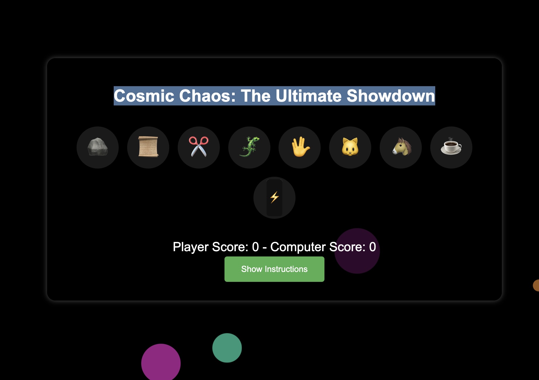 Cosmic Chaos: The Ultimate Showdown